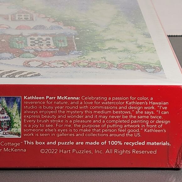 Gingerbread Cottage 1000 Piece Puzzle 24"x30" Sealed 2022 Hart Puzzles Christmas - Picture 8 of 12